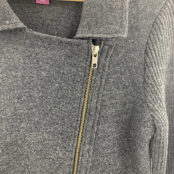 The Savile Row Co. Gray Wool Moto Jacket Size M - Picture 5 of 12